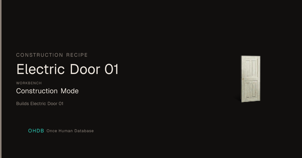 Electric Door 01