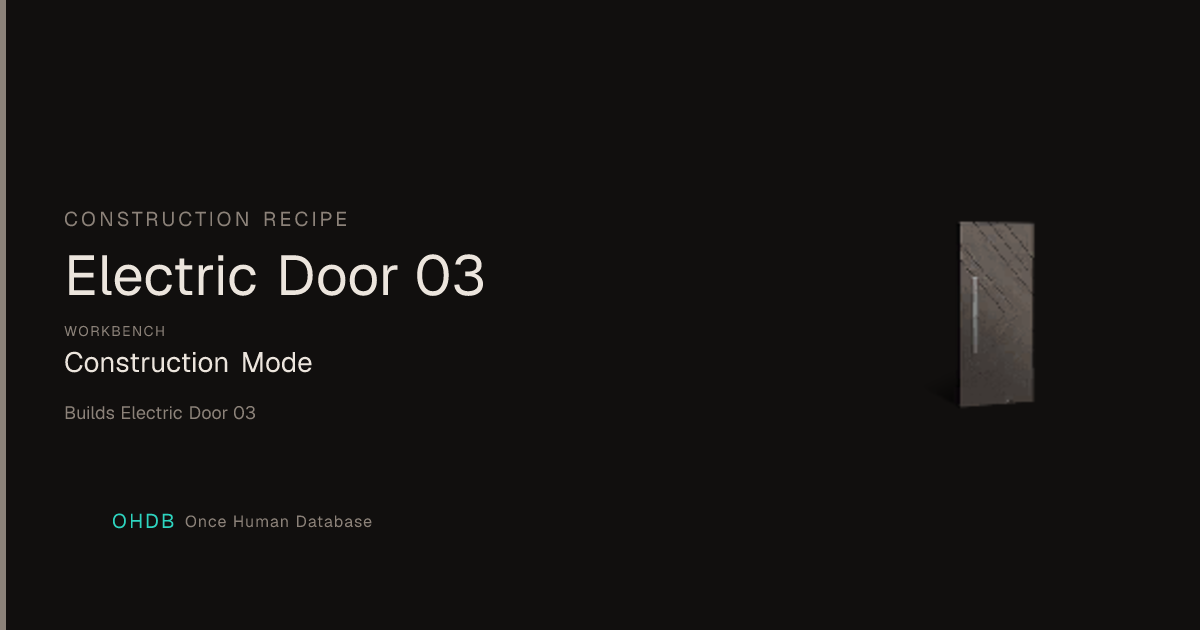 Electric Door 03