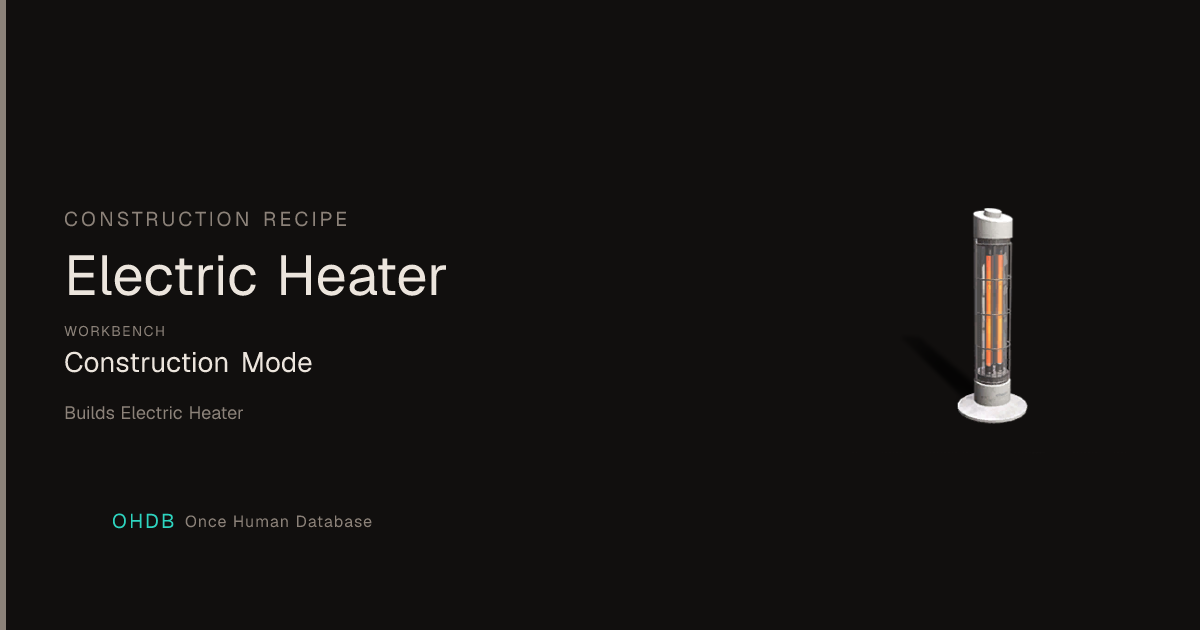 Electric Heater
