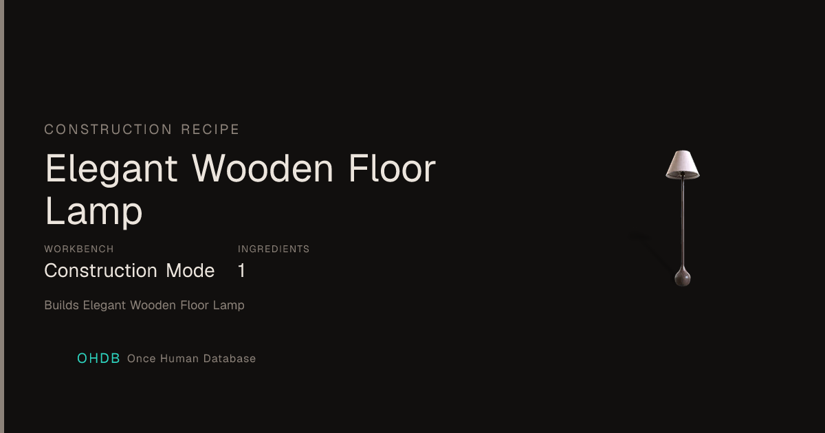 Elegant Wooden Floor Lamp