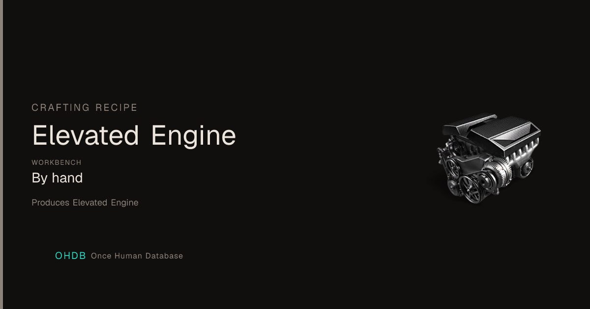 Elevated Engine