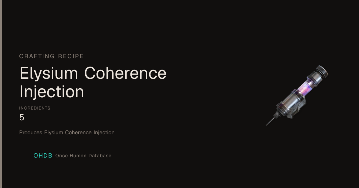 Elysium Coherence Injection