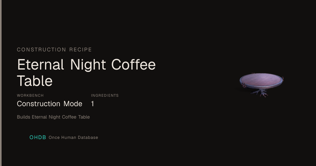 Eternal Night Coffee Table