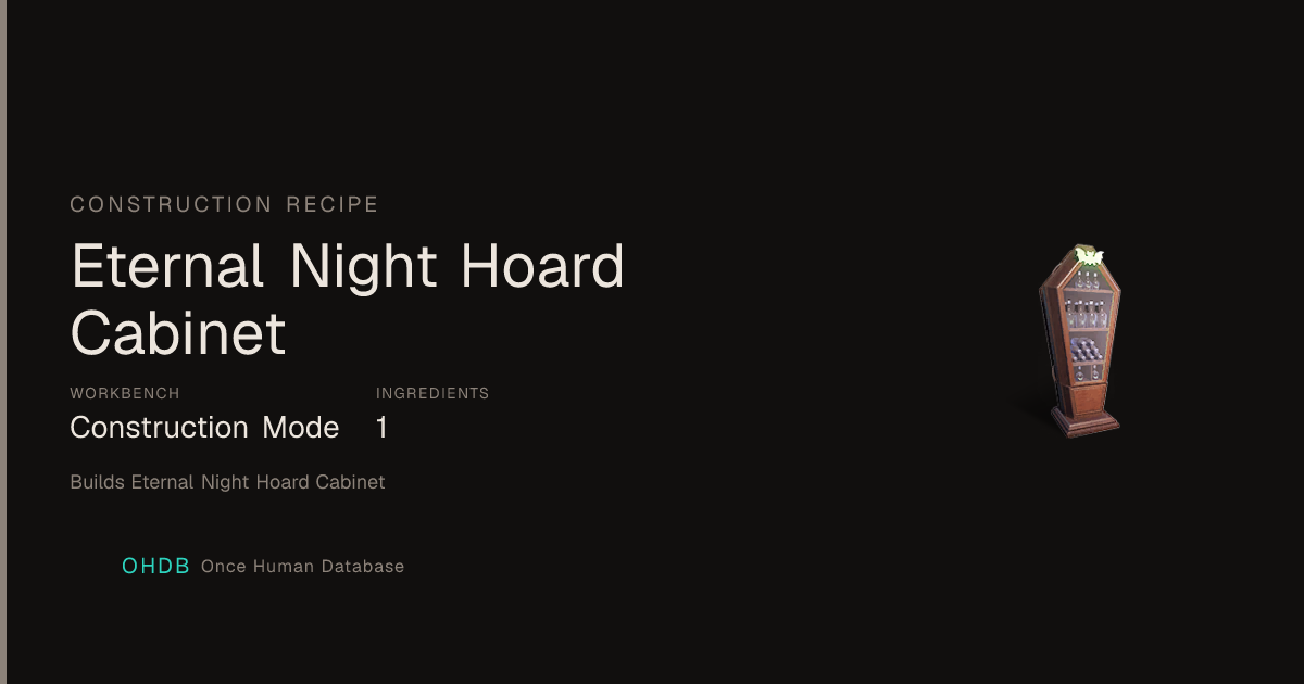 Eternal Night Hoard Cabinet