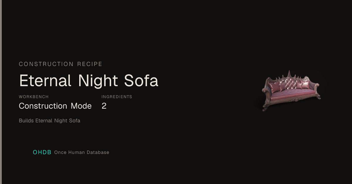 Eternal Night Sofa