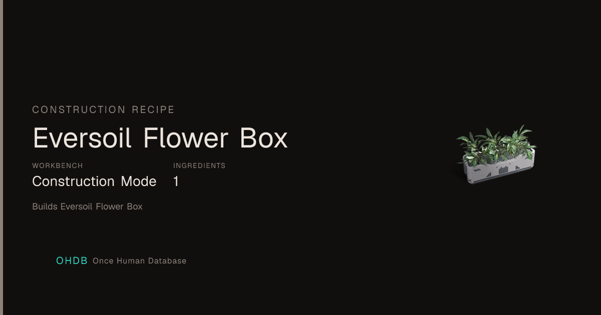 Eversoil Flower Box