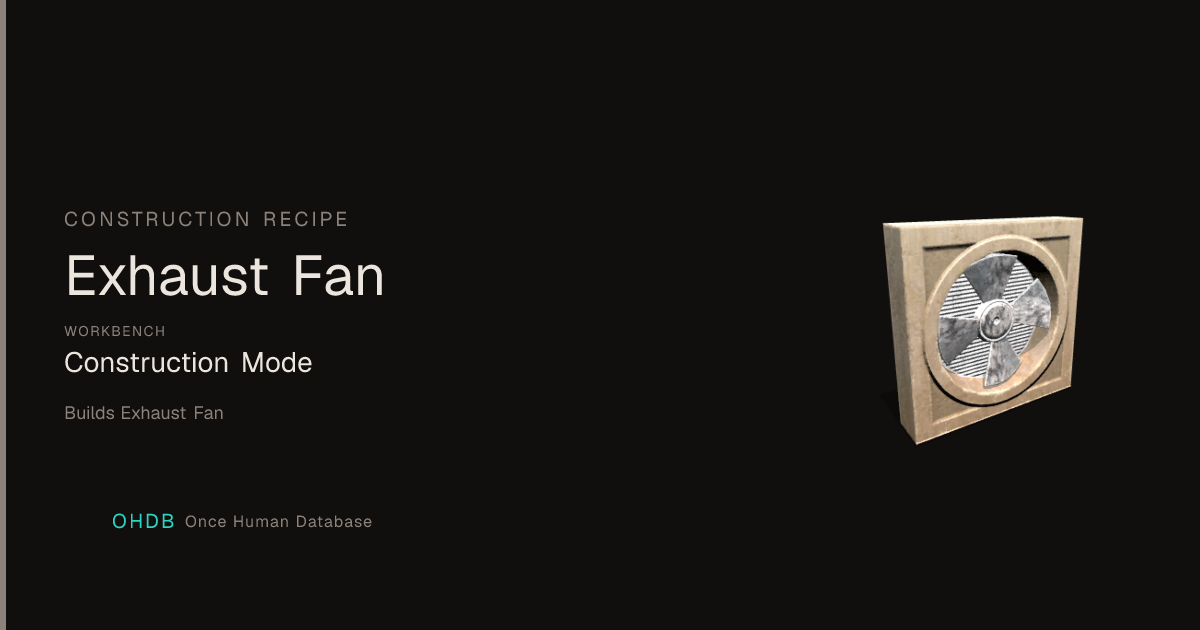 Exhaust Fan