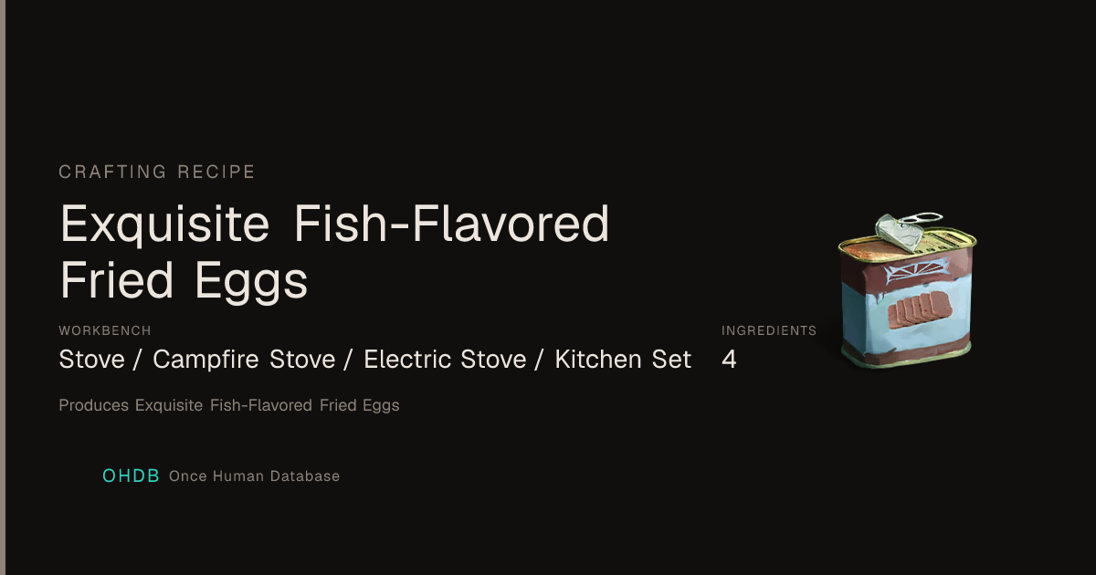 Exquisite Fish-Flavored Fried Eggs