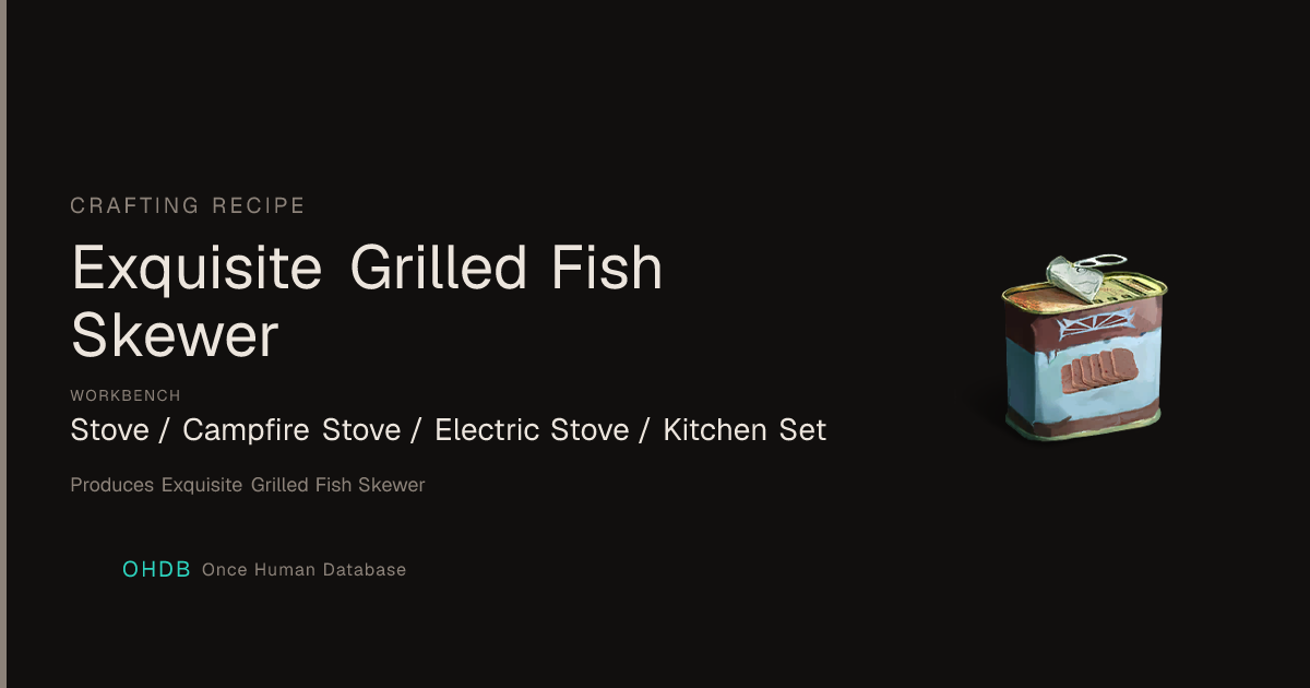 Exquisite Grilled Fish Skewer