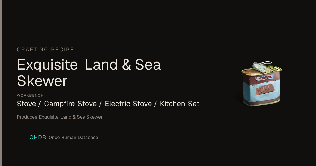 Exquisite Land & Sea Skewer
