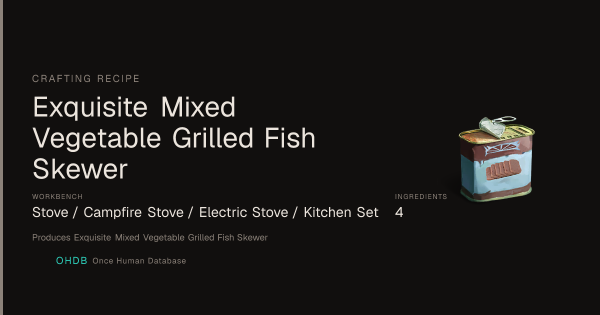 Exquisite Mixed Vegetable Grilled Fish Skewer
