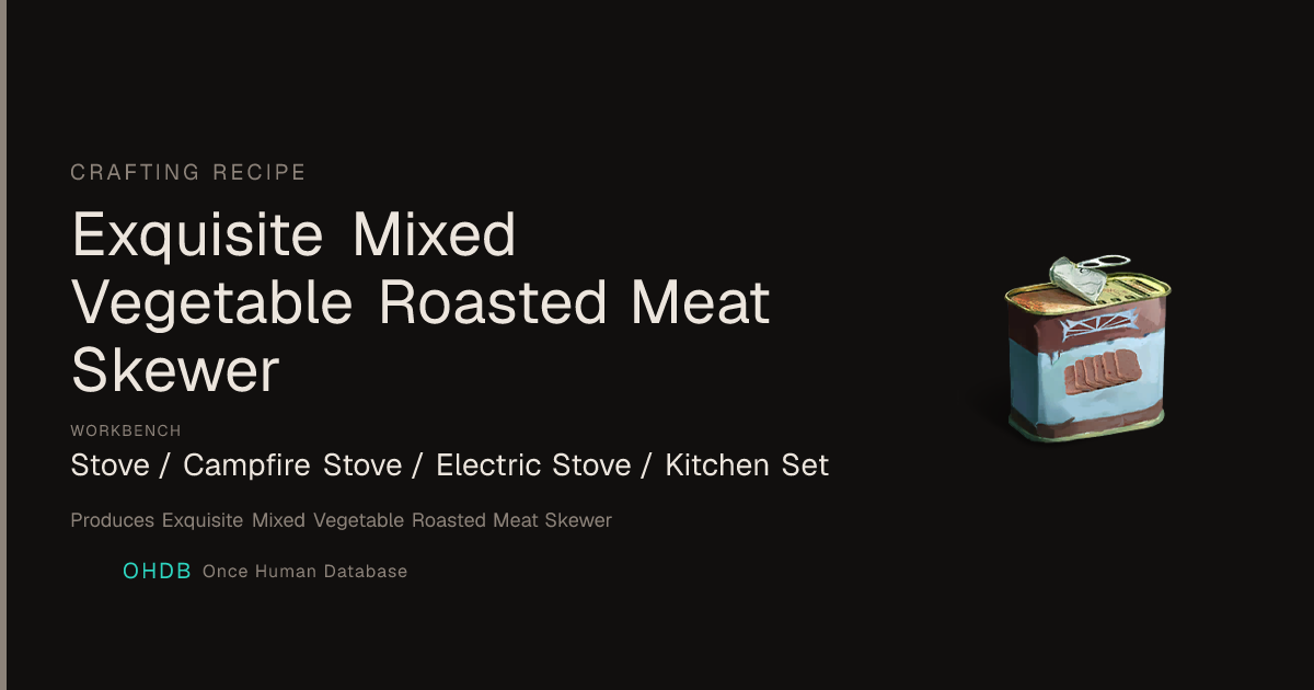Exquisite Mixed Vegetable Roasted Meat Skewer