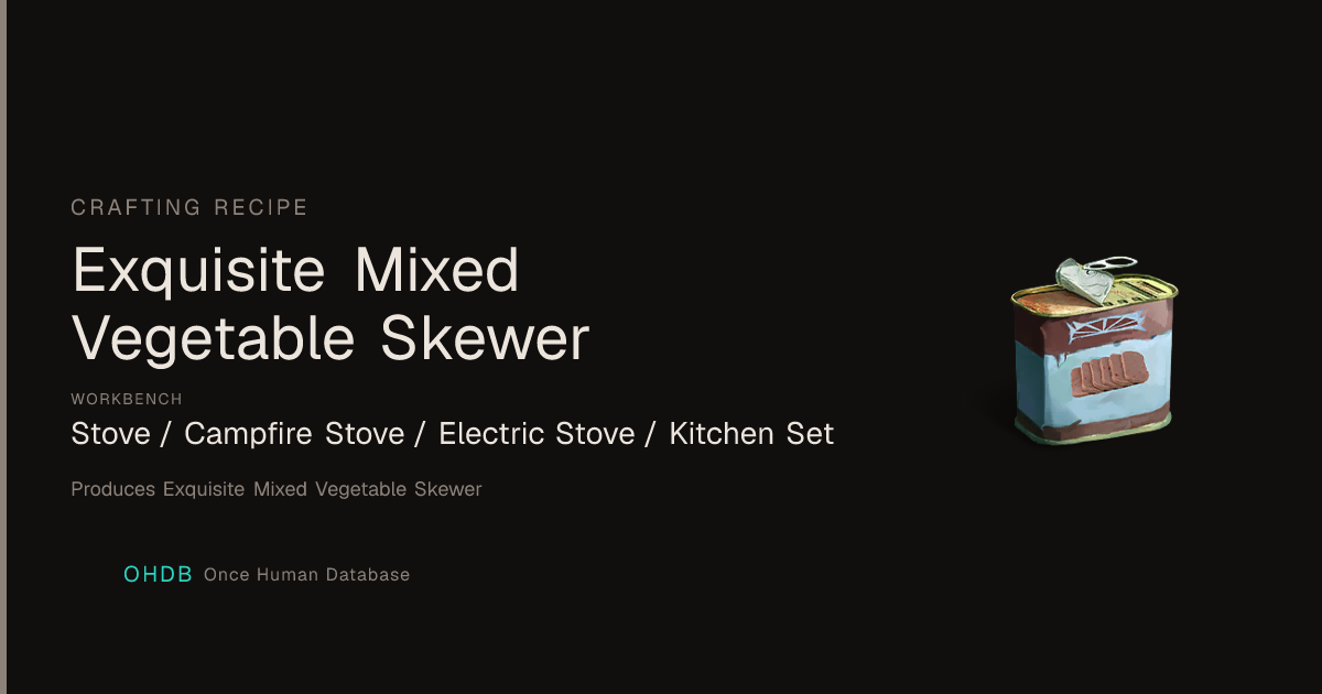 Exquisite Mixed Vegetable Skewer