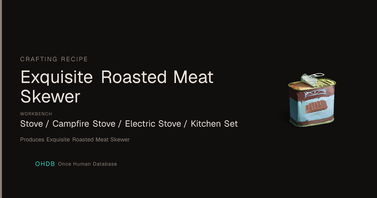 Exquisite Roasted Meat Skewer
