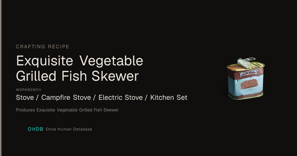 Exquisite Vegetable Grilled Fish Skewer