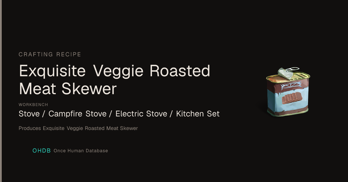 Exquisite Veggie Roasted Meat Skewer