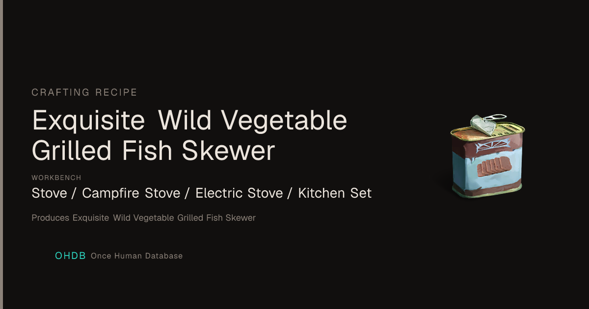 Exquisite Wild Vegetable Grilled Fish Skewer