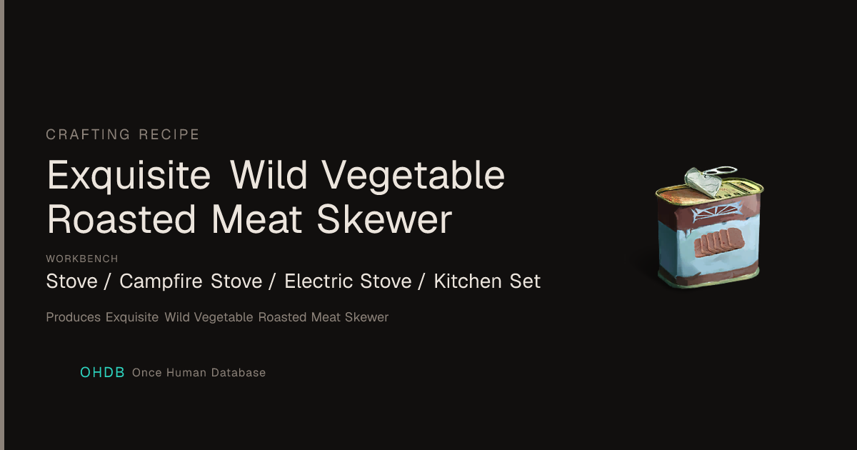Exquisite Wild Vegetable Roasted Meat Skewer