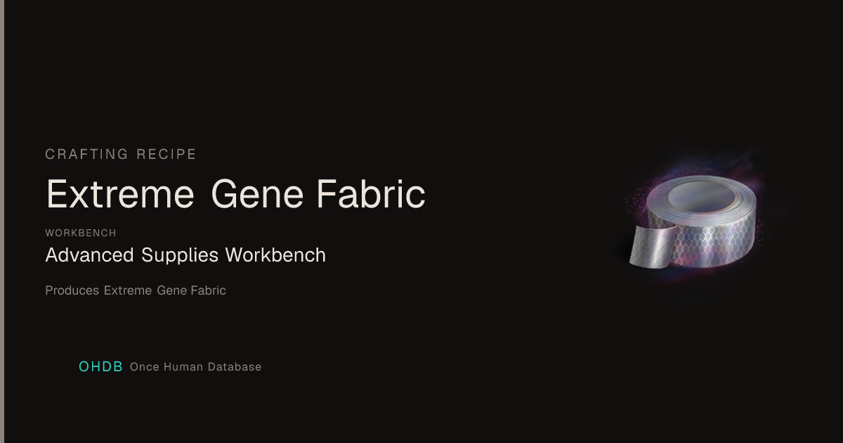 Extreme Gene Fabric