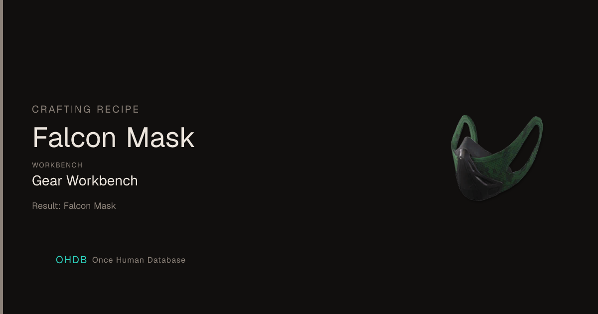 Falcon Mask