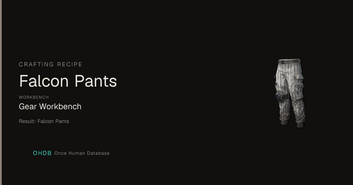 Falcon Pants