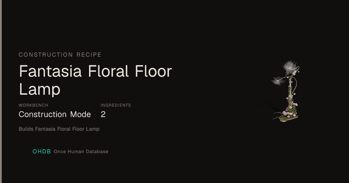 Fantasia Floral Floor Lamp