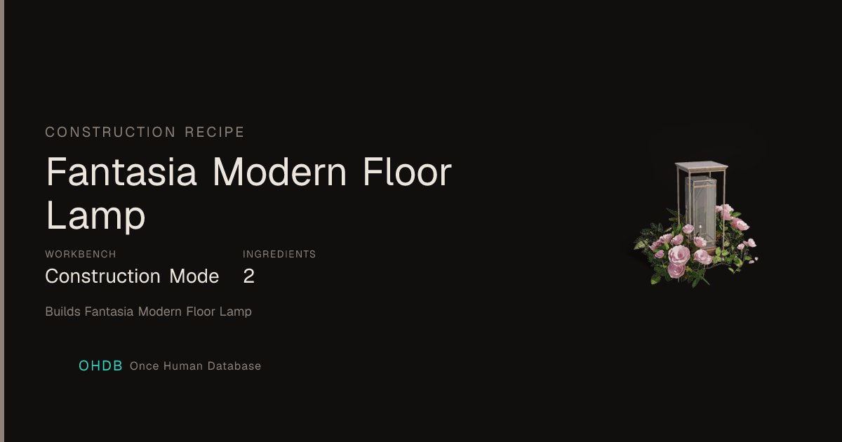 Fantasia Modern Floor Lamp