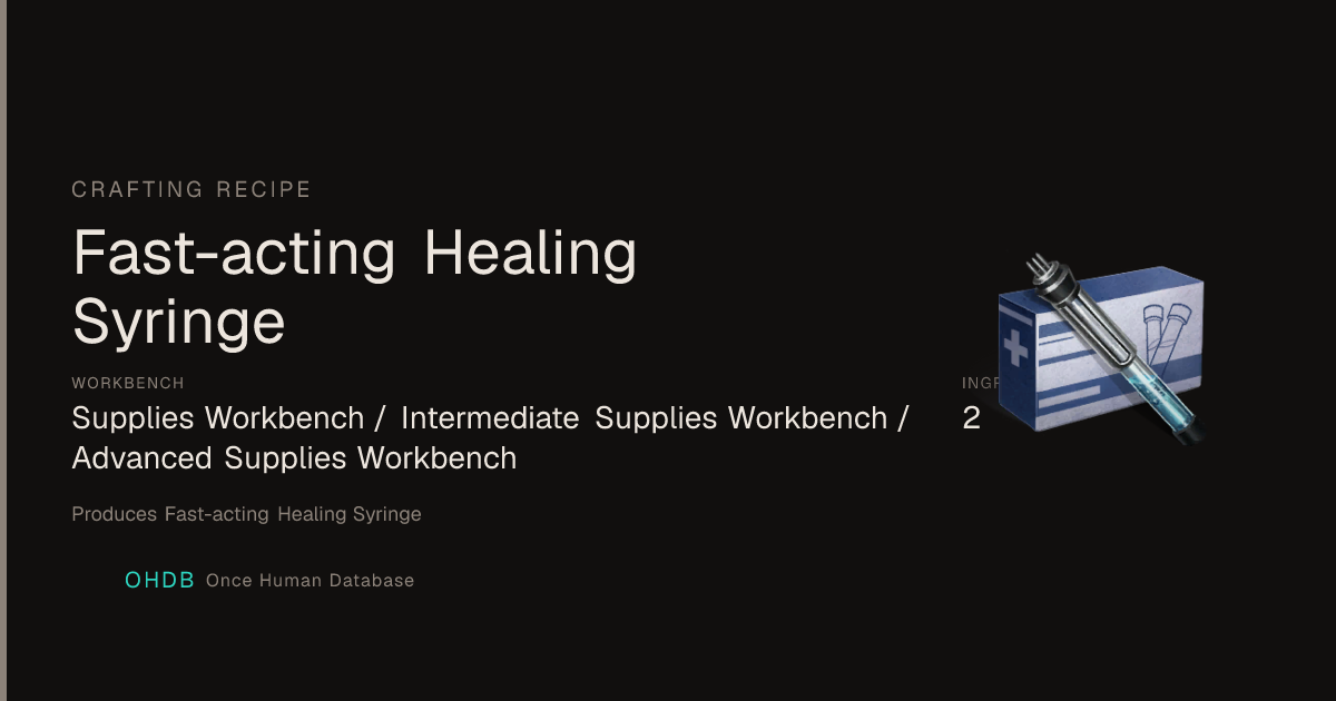 Fast-acting Treatment