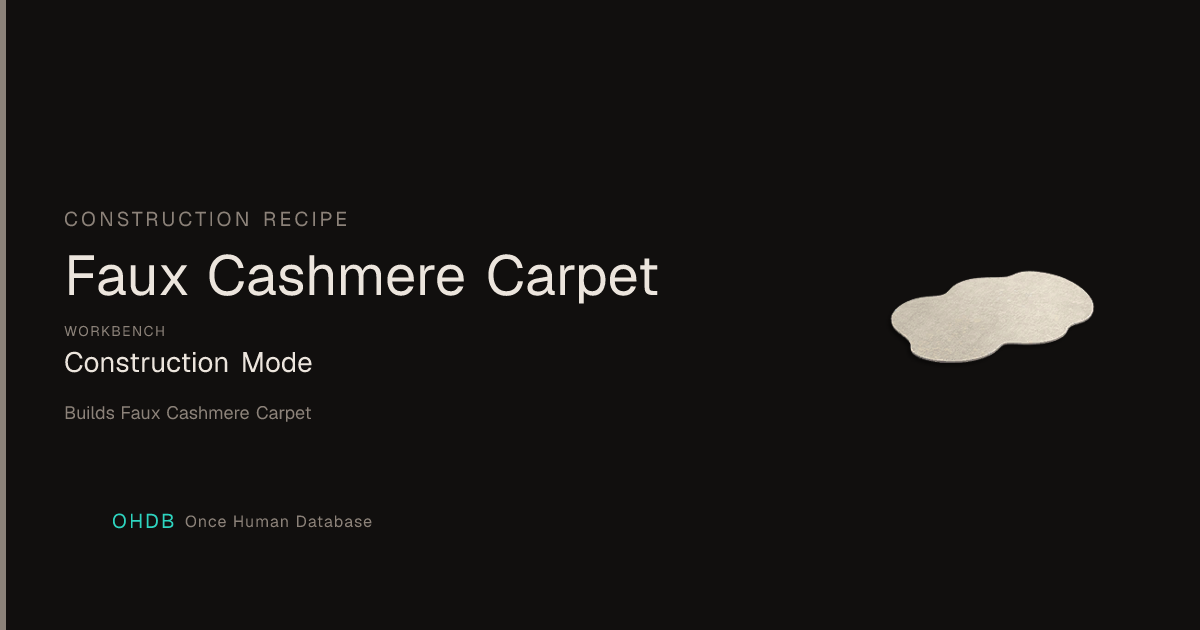 Faux Cashmere Carpet