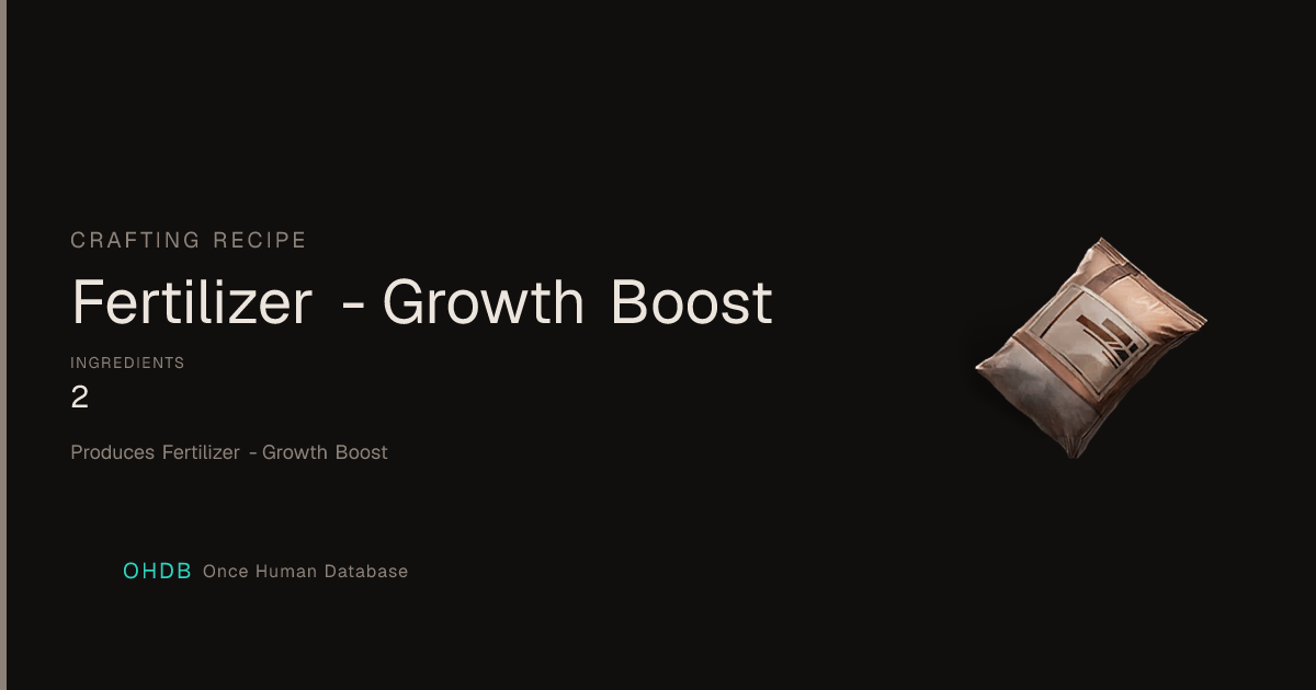 Fertilizer - Growth Boost