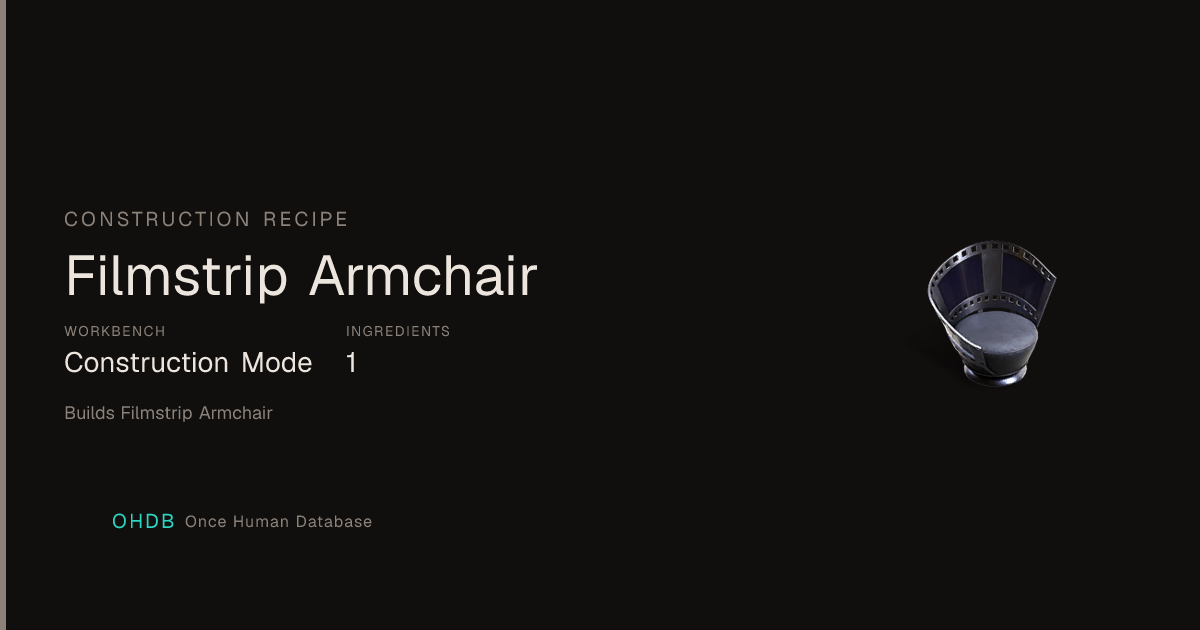 Filmstrip Armchair