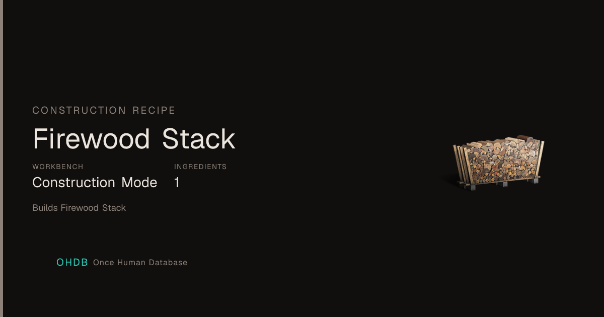 Firewood Stack