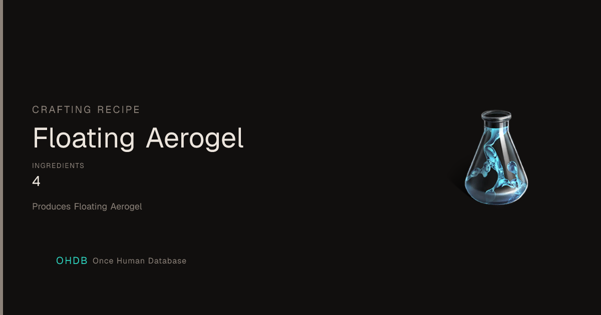 Floating Aerogel