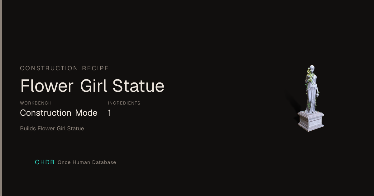 Flower Girl Statue