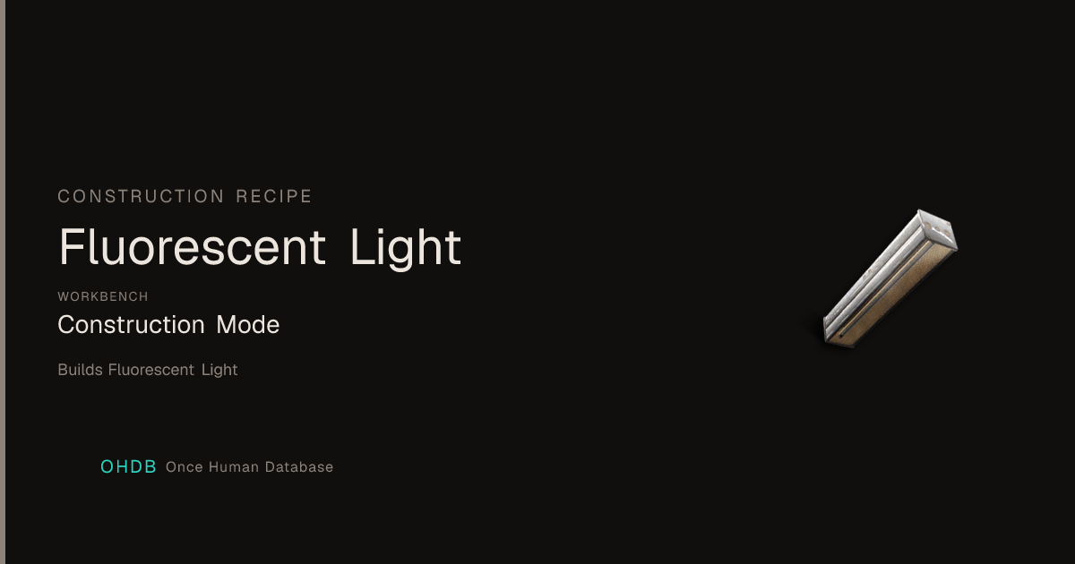 Fluorescent Light