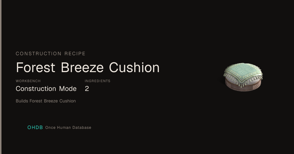 Forest Breeze Cushion