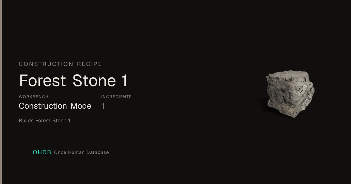 Forest Stone 1