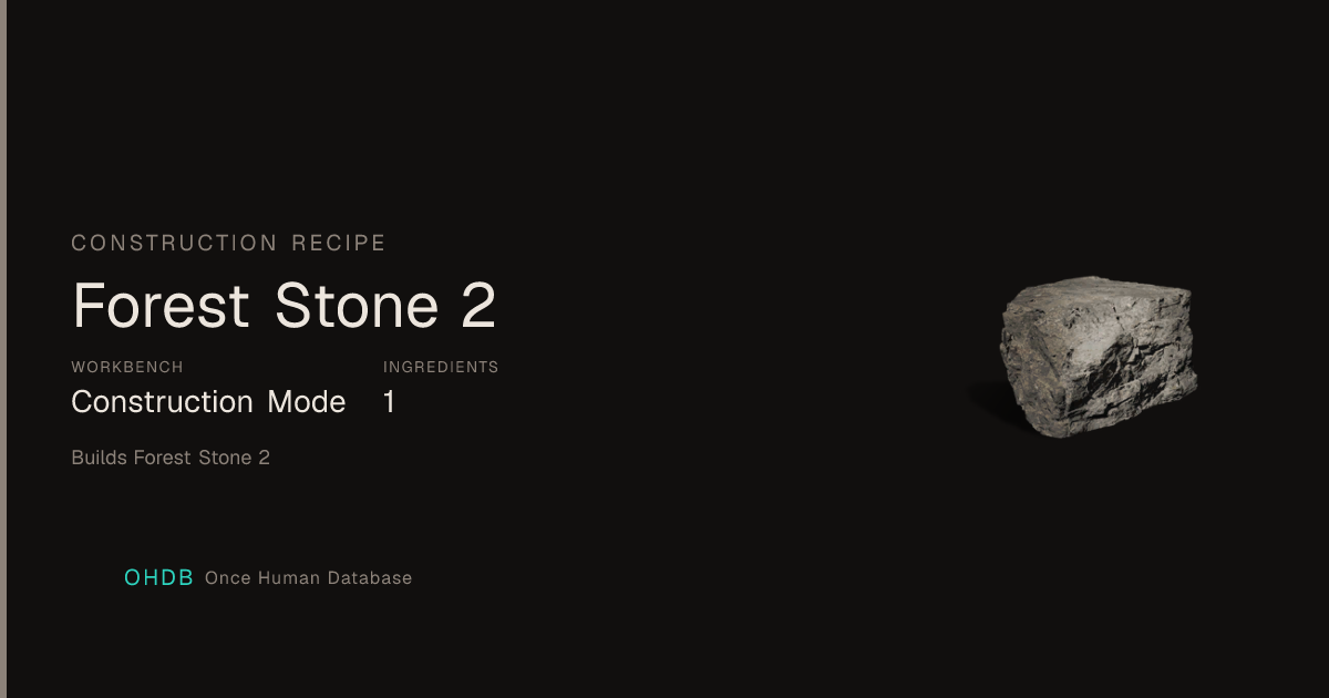 Forest Stone 2