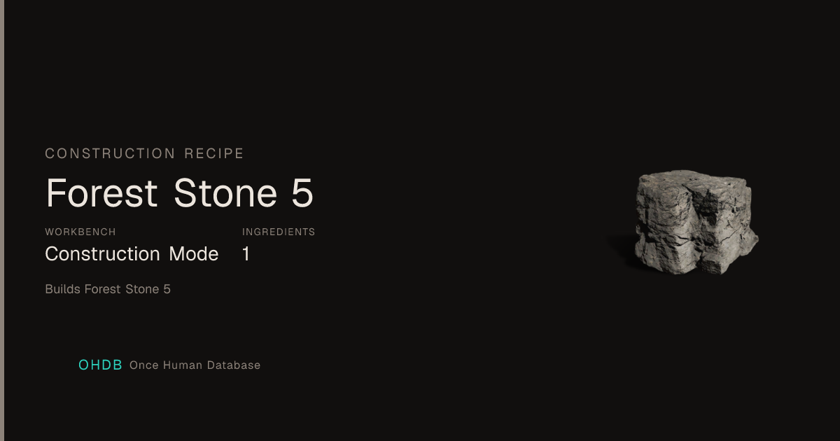 Forest Stone 5