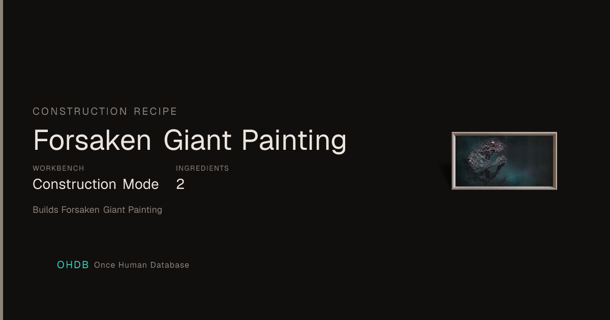 Forsaken Giant Painting