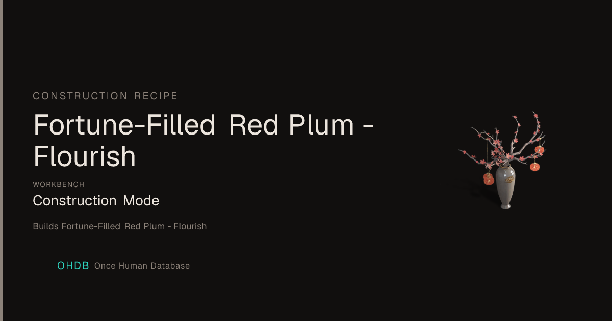 Fortune-Filled Red Plum - Flourish