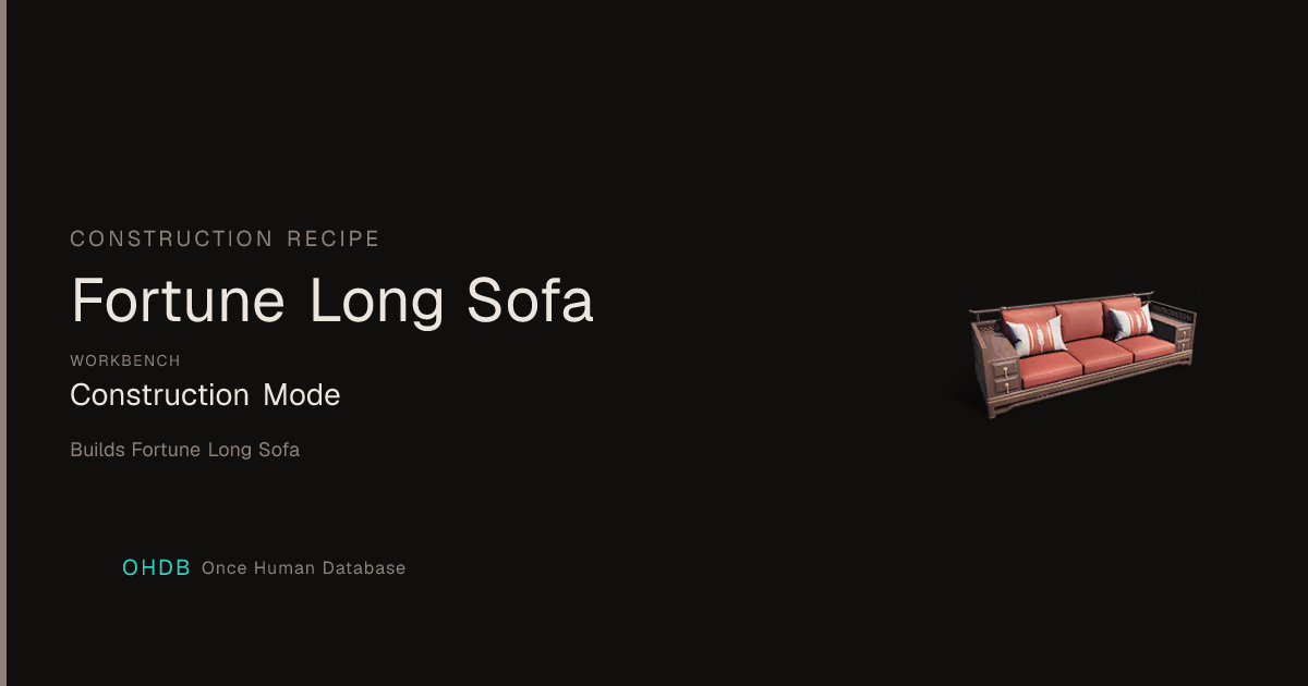 Fortune Long Sofa