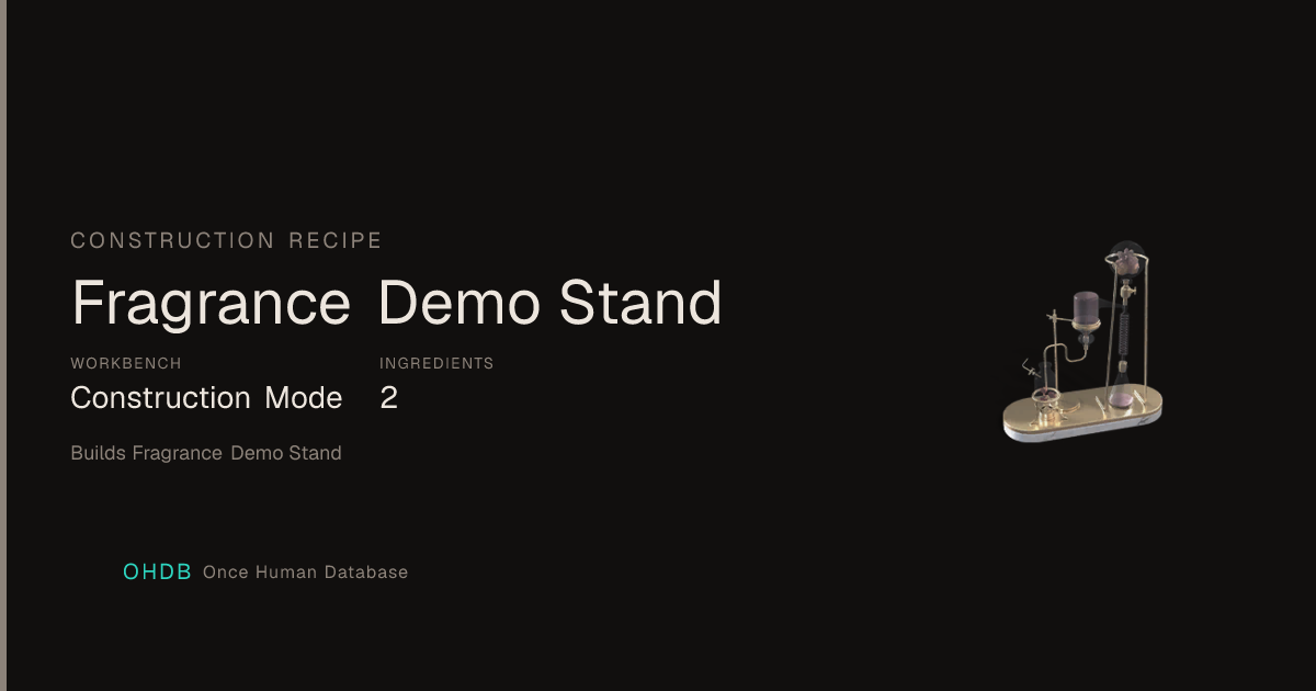 Fragrance Demo Stand