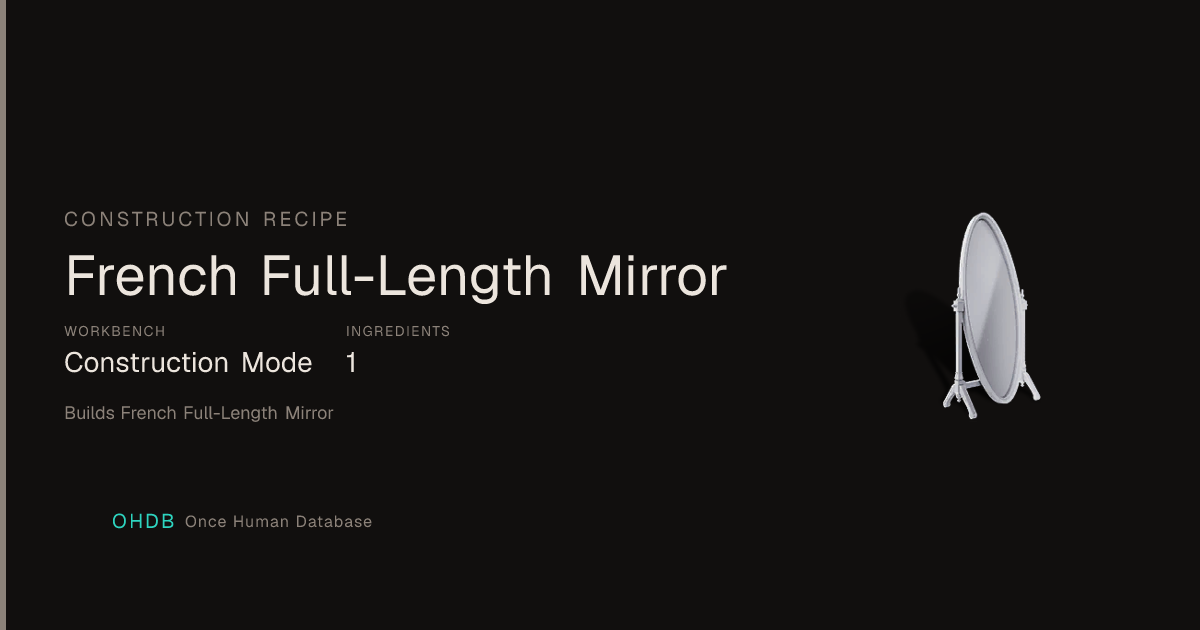 French Full-Length Mirror