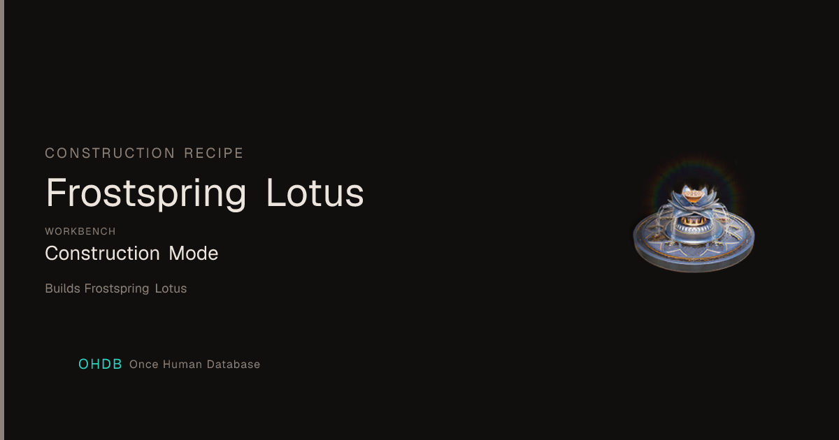Frostspring Lotus