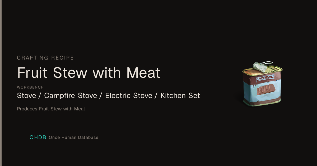 Fruit Stew with Meat
