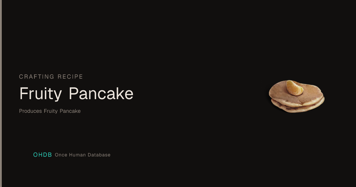 Fruity Pancake
