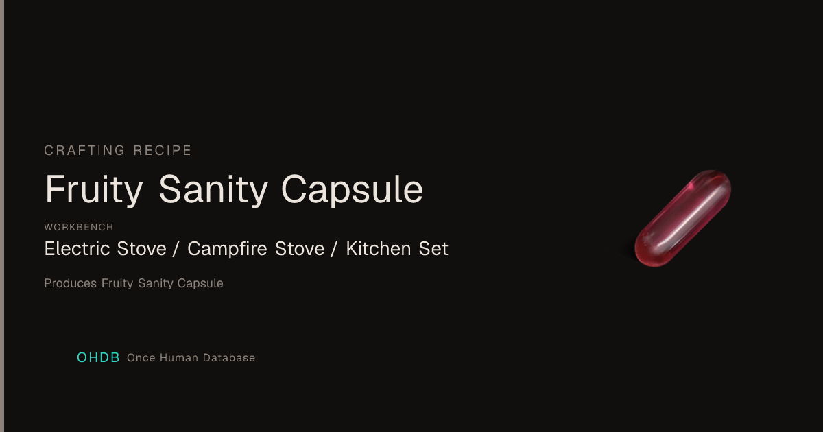 Fruity Sanity Capsule