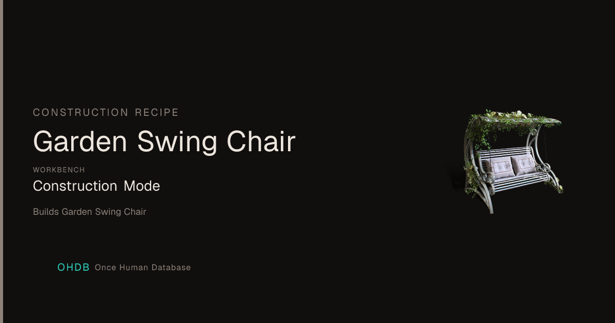 Garden Swing Chair