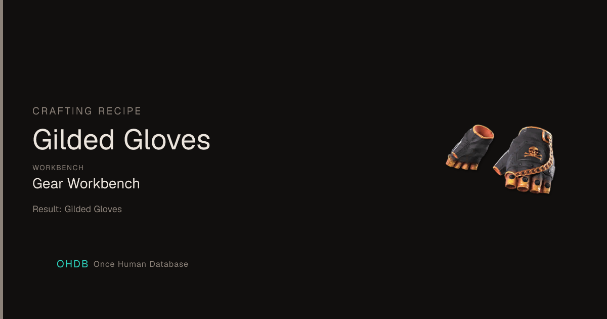 Gilded Gloves